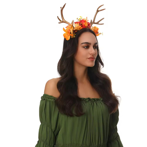 Nueva Tendencia, Diademas Navideñas Europeas en Oferta, Lindas Diademas <span class=keywords><strong>de</strong></span> Tela y Plástico con Astas <span class=keywords><strong>de</strong></span> Reno para Fiestas - Product Image 2