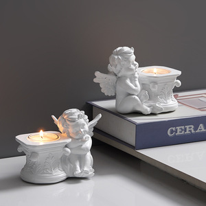 Statua in Resina Stile Retrò Europeo, Ornamento Angelo Bambina per Foto Natalizie e Matrimoniali, Tema Artistico - Product Image 1