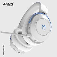 Casque de jeu Aikun GH820WR sans fil, double mode BT6.0/2.4Ghz/filaire, supra-auriculaire, rechargeable, batterie remplaçable par l'utilisateur, ANC
