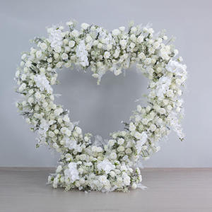 Offre Spéciale – <span class=keywords><strong>Arche</strong></span> de fleurs en forme de cœur pour mariage, décoration florale artificielle en roses rouges, <span class=keywords><strong>vente</strong></span> en gros - Product Image 6