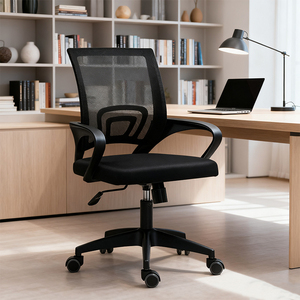 Silla de Oficina de Malla Negra Más Vendida, Soporte Ergonómico, Tejido Transpirable para Uso en el Hogar o la Oficina - Product Image 4