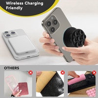 Support de téléphone magnétique à ventouse flexible en silicone, petites ventouses amovibles, étui étanche, support pour selfies vidéo