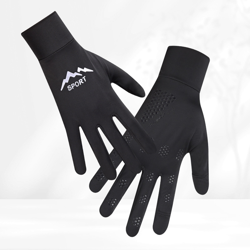 Finition gel antidérapante pour femmes - 2 doigts [Noir]