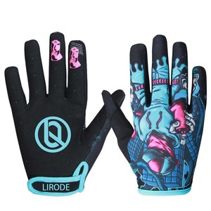 批发定制耐磨摩托车越野赛车手套热销设计舒适MTB手套 - Product Image 3