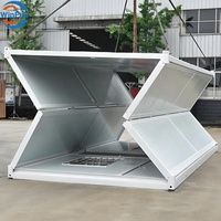 WinFair-Conteneur pliable contemporain de 20 pi pour chambre à coucher, atelier, bureau, hôtel, boutique, panneau sandwich en acier