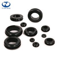 Grommet de câble anti-poussière personnalisé, trou de 22 mm, bouchon de trou étanche, grommet rond en caoutchouc double face