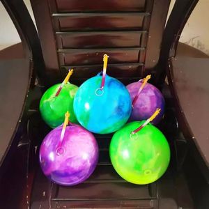 Juguete Inflable, Pelota Elástica de PVC, Pelota de Fútbol para Niños, Pelota de Cadena Inflable Reforzada para Práctica - Product Image 4