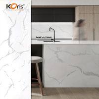 Surface solide acrylique en pierre artificielle acrylique de différentes couleurs, surface solide acrylique Koris, plan de travail de cuisine en surface solide acrylique