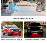 Reconnaissance de plaque d'immatriculation à LED (LPR) Système de sécurité Caméra de stationnement Route ANPR Gate Barrier Software IP66 2000kg Capacité