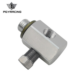 PQYRACING ตัวเชื่อมต่อเกจวัดแรงดันน้ำมันอลูมิเนียม 3 ทางสำหรับบีเอ็มดับเบิลยู ซีรีส์ 3 การอัพเกรดแบบดัดแปลง - Product Image 1