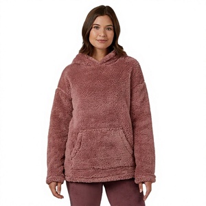 Sudadera con Capucha Extra Grande Unisex, de Forro Polar, Color Sólido, con Bolsillos, Estilo Casual para Invierno, Manga Larga, Material de Poliéster Tejido - Product Image 1