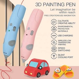 Lage Temperatuur 3d Print Pen Oplaadbare Hergebruik Pcl Verbruiksartikelen Draadloze 3d Printing Pen Creatieve Magic 3d Tekening Pen - Product Image 2