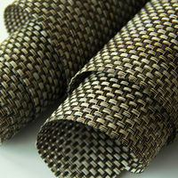 STARUNK Tissu en maille polyester enduit de PVC Teslin haute résistance pour chaise d'extérieur, résistant aux UV, imperméable, maille Teslin