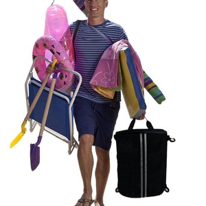 Neoprene Deck Bag With Zipper Waterproof Kayaking Storage Pouch For Surfboard And Paddle Board 20L Capacity Interior Compartment - Product Image 5