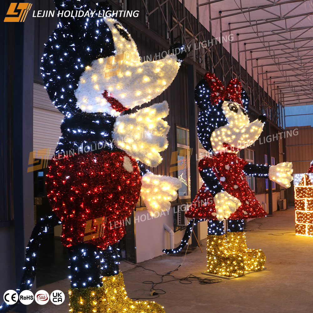 Customized LED Outdoor Decorations - 3D Mickey Mouse Motif Light