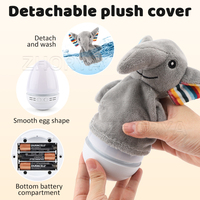 Peluche d'éléphant créative et apaisante pour bébé Zhorya, jouet à bascule avec veilleuse musicale
