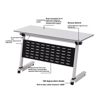 Table de formation pliante combinaison épissage conférence et longue lecture bureau pour institutions poulie tutorat Table de classe