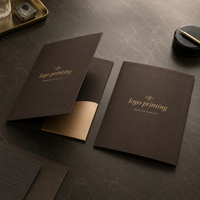 Dossiers de présentation personnalisés en papier avec logo d'entreprise, dossiers de documents A4 A5 A6, fabriqués en Chine, avec pochettes