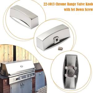 Perilla de control de válvula de gas en forma de D de acero inoxidable para parrilla de horno y estufa, uso doméstico - Product Image 2