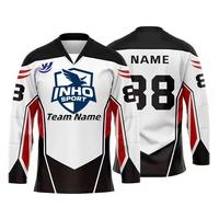 Maillot de hockey sur glace personnalisé selon votre design, fabrication OEM, vente en gros, sublimation, polyester, maille, jeunes et adultes