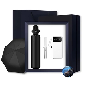 Coffret Cadeau d'Entreprise : Parapluie + <span class=keywords><strong>Stylo</strong></span> + Batterie Externe avec Support Téléphone pour Employés - Product Image 4