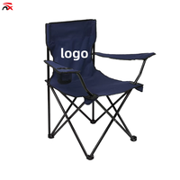 Chaise d'extérieur pliante de haute qualité Country Flag Design Grands accoudoirs et petit dossier monobloc pour la détente