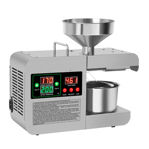 Mini extracteur d'huile en acier inoxydable à pression à froid pour huile d'avocat, de <span class=keywords><strong>ricin</strong></span>, de noix de coco, de lin, d'arachide, de tournesol - Product Image 2