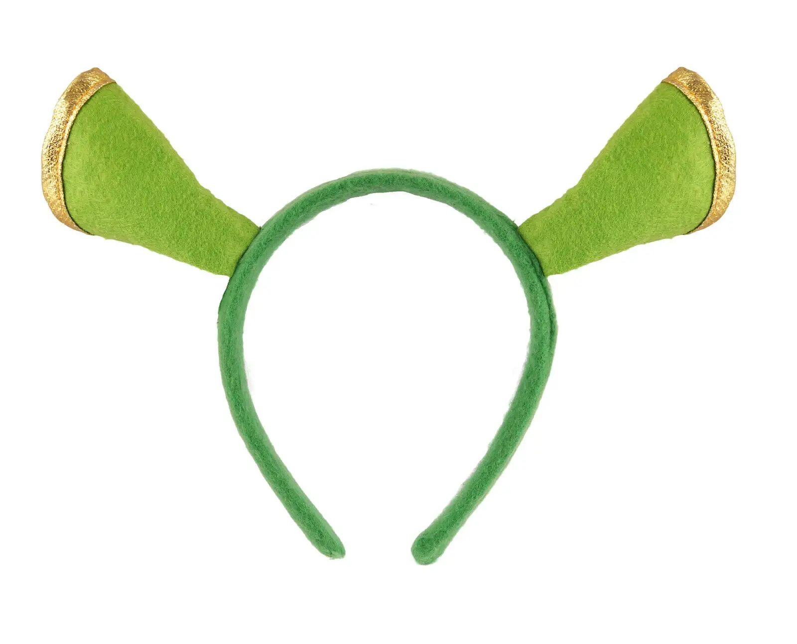 Venta al por mayor ogro verde SHREK Diadema con orejas Unisex para vestido accesorio de KR290