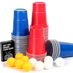 16oz blu monouso Drinkware per caffè birra Pong e succo personalizzato colorato per le occasioni Festive bicchieri di plastica per feste - Product Image 4