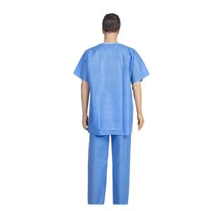 Fournitures médicales biodégradables jetables, pyjamas pour patients SMS pour uniforme d'hôpital, robe pour patients - Product Image 2