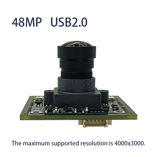 High Definition 48MP IMX577 USB2.0 Webcam Board 4K Fixed Focus 101 Wide Angle UVC Camera Module For Face Recognition