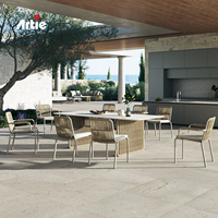 Artie Mobilier d'extérieur moderne pour restaurant Table et chaises de bistrot Mobilier de jardin Ensemble de tables à manger d'extérieur en rotin