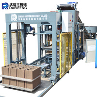 Machine hydraulique compacte QT 4-25 pour la fabrication de blocs de béton – Machine à briques économique pour usine de blocs et de briques en béton