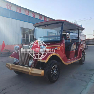 Nouvelle arrivée 2025 Voiture électrique vintage pour visites touristiques Classique Utilisation hôtelière Bus et voiture 4-17 places 60 km/h - Product Image 1