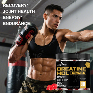 Gomitas AegelWell Creatine HCL con cúrcuma, pimienta negra, gomitas de creatina para ganar músculo, mejorar la resistencia - Product Image 5