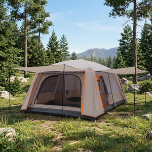 Tente diagonale à ouverture automatique rapide en polyester, double couche Oxford, 1 à 2 personnes, 2000-3000 mm, pour toutes les saisons - Product Image 3