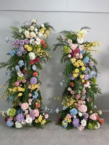 Arco de Flores Redondo Artificial de Seda para Bodas de Otoño, Centros de Mesa Rosados y Blancos, Decoración para Bodas, Graduaciones, San Valentín - Product Image 5