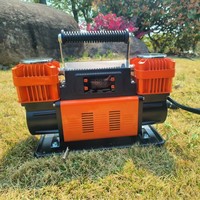 Portable Engineering Vehicle Tire Inflator Dual-Cylinder Air Compressor Power Inflator