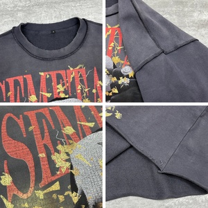 Camiseta de Diseñador 100% Algodón Grueso, Estilo Urbano, Desgastada, Corta, Lavada al Ácido, Personalizada, Oversize para Hombre - Product Image 3