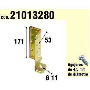 Staffa di Supporto in Legno Bicromato Regolabile - Product Image 1