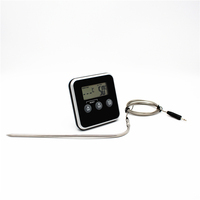 Termometer Daging Pintar SW Kelas Atas Digital Tangkai Panjang Baca Cepat Timer Instan Layar LCD Sertifikasi FDA RoHS Penggunaan Rumah Tangga