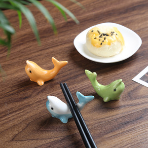 Adorno de Porcelana con Forma de Delfín, Estilo Japonés ZAKKA, Porta Palillos para Hoteles, Restaurantes y Uso Doméstico - Product Image 2