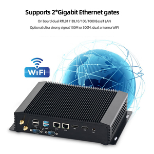 Adipcom MFC-4000 Mini PC CPU Intel <span class=keywords><strong>10th</strong></span> <span class=keywords><strong>Gen</strong></span> Core <span class=keywords><strong>i5</strong></span>-1035G4 16Gmemory 2 * DDR4 Fanless Industrial <span class=keywords><strong>Desktop</strong></span> Computador de Escritório - Product Image 6