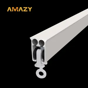 Wandinstallatie Flexibele Aluminium Plafondgordijnspoor Aluminium Gordijnrail Fabricage Met Gunstige Prijs Gordijnsporen
