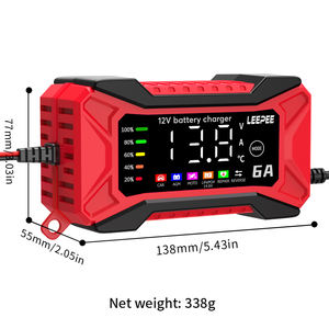 Pengisi Daya dan Penjaga Baterai Mobil dan Sepeda Motor OEM 12V6A Smart Pulse Repair - Product Image 6