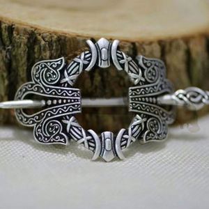 Viking Celtic Pattern Exquisite Hairpin Retro Baroque Hair <b>Clip</b> Hair Stick Viking Metal Celtic Hair Chopstick Hairpin for Women - Product Image 4