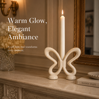 Porte-bougie moderne en forme de papillon en céramique, accessoires de décoration pour la maison, la salle à manger, la table, la décoration de mariage