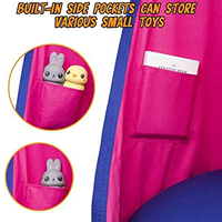Siège suspendu pour enfants, hamac suspendu avec coussin gonflable pour l'intérieur et l'extérieur