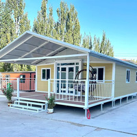 Maison conteneur préfabriquée extensible 40 pieds, haute qualité, panneaux sandwich modulaires, prête à l'emploi pour écoles, hôtels, centres commerciaux, bureaux