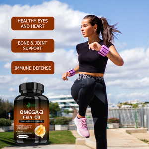 Factory Wholesale Omega 3 Fish Oil Softgels Formulated to Support Heart Brain Eynhealth Dieary <b>Supplement</b> Immune Defense Softgel - Product Image 4